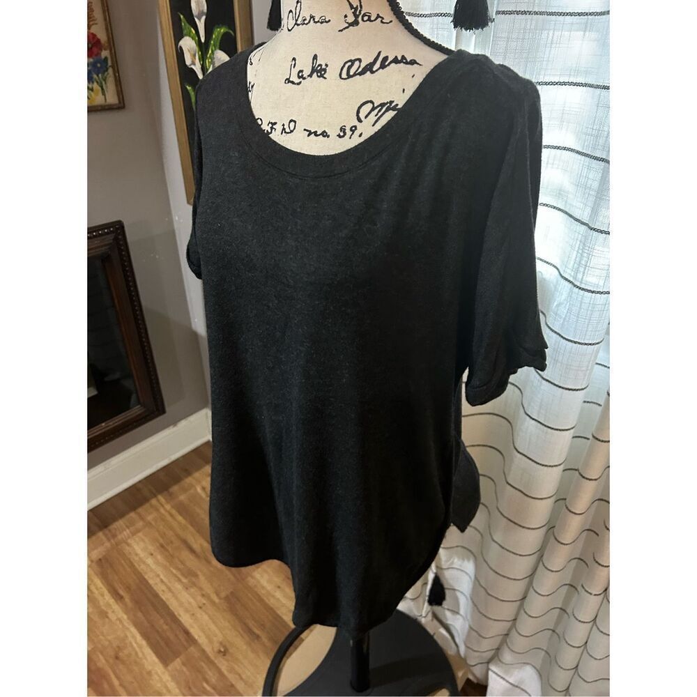 Matty M Dark Grey SOFT Longewear Tee Size Large - Picture 3 of 5